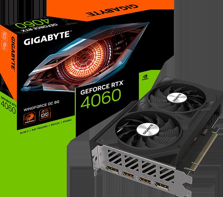 Produktbild Gigabyte GeForce RTX 4060 WINDFORCE OC 8G (8 GB)