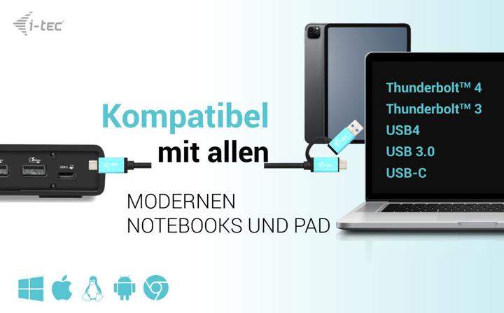 Image du produit i-tec Double 4K (USB-C, 12 Ports)