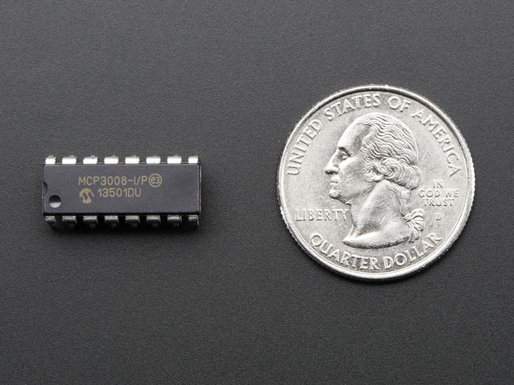 Image du produit MiC MCP3008 ADC 8 canaux 10 bits avec interface SPI (Kit électronique)
