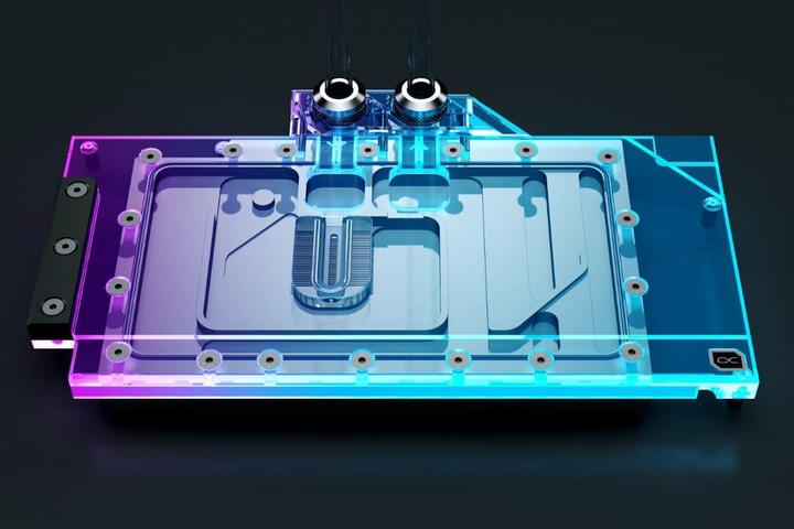 Image du produit Alphacool Bloc de glace Aurora GPX-N RTX 3090 Ti STRIX/TUF avec plaque arrière - Acrylique + Nickel