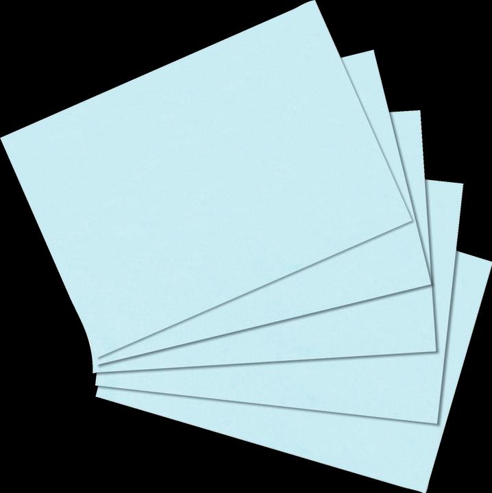 Actual product image Herlitz 10837177 Index Card Blue 100 piece(s) (A6, 170 g/m²)