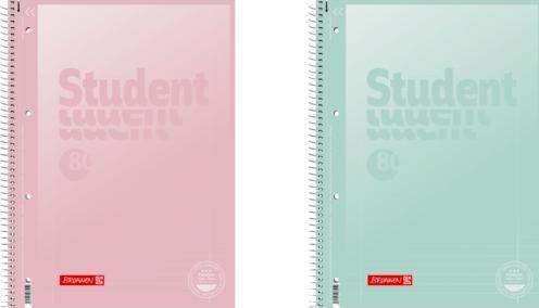 Produktbild 5 Collegeblöcke Student Pastell Lineatur 27 liniert DIN A4 Innen- und Aussenrand (A4, Liniert)