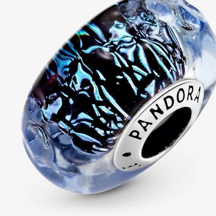 Produktbild Pandora Muranoglas Wavy Dark Blue Ocean (Sterlingsilber)