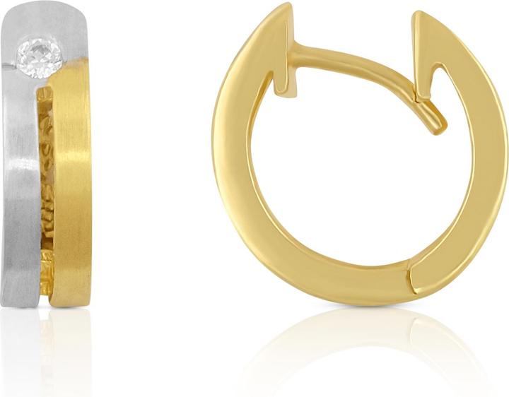 Produktbild Muau Creolen (750, 18 K Gelbgold, Weissgold)