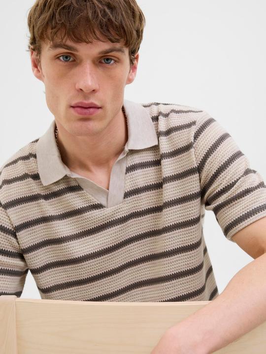 Actual product image Jack & Jones Gestreift Fly-Away Kragen Poloshirt Poloshirt (XXL)