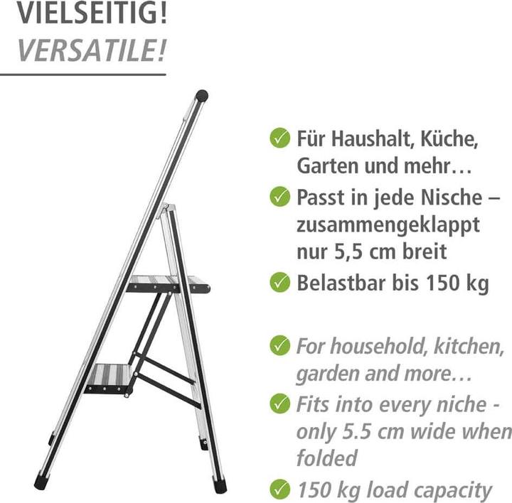 Produktbild Wenko Haushaltsleiter (Trittleiter, 44 cm)