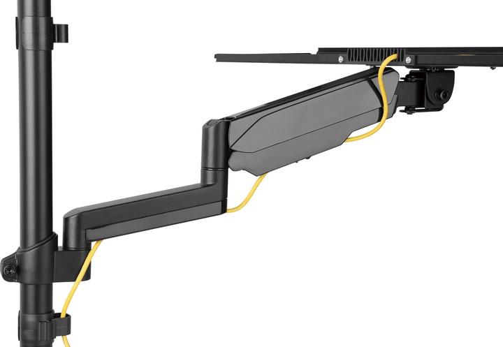 Image du produit Digitus Poste de travail mural flexible sur pied/assis, moniteur unique (Mur, 32")
