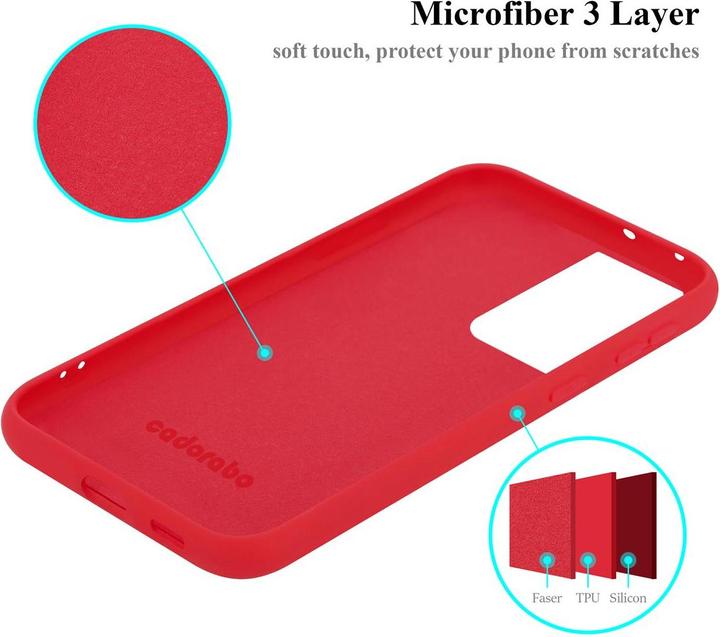 Actual product image Cadorabo TPU Liquid Silicone Case Cover (Samsung Galaxy S21 Ultra)