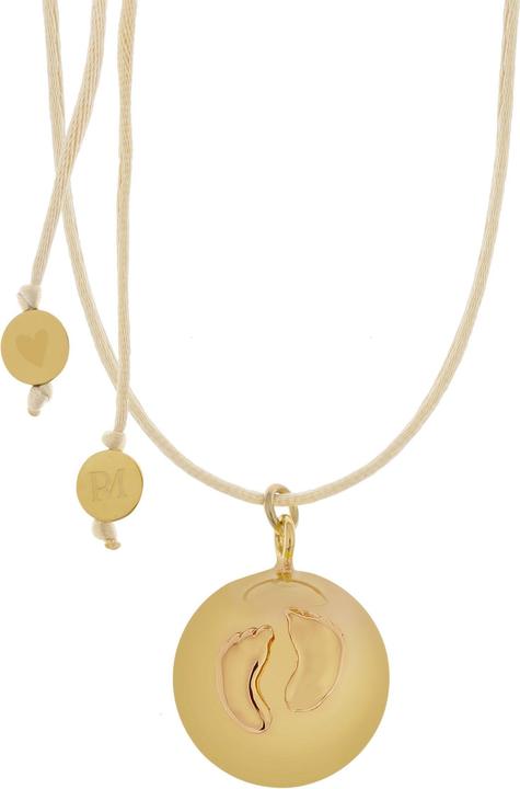 Produktbild Proud MaMa Bola-Kugel / Schwangerschaftskette Sofie, Baby Füsschen/ Gold (Silber)