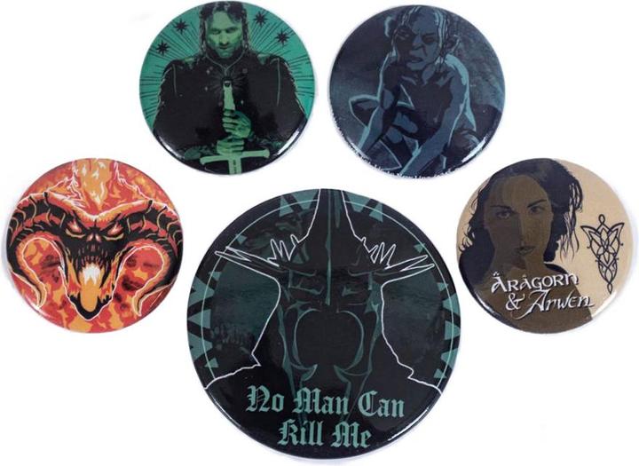 Lord of the rings AnsteckerSet No Man Can Kill Me Knopf