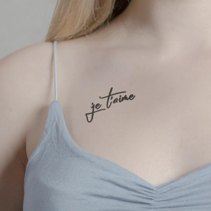 Produktbild minink Temporäres Tattoo – je t'aime