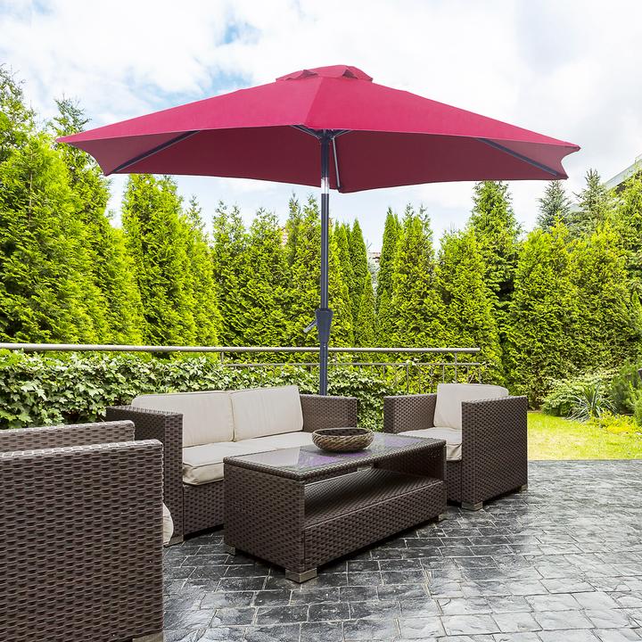 Actual product image Outsunny Parasol with hand crank (2.70 m)