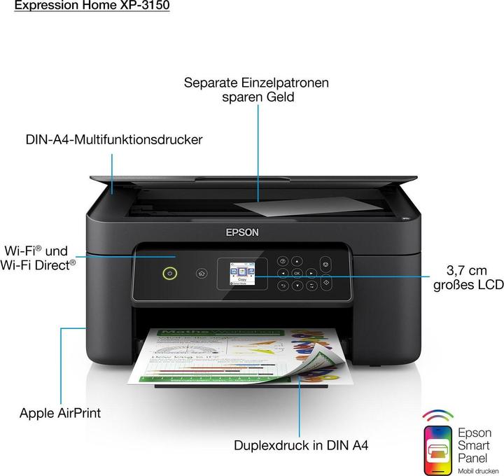 Produktbild Epson Expression Home XP-3150 (Tintenpatrone, Farbe)