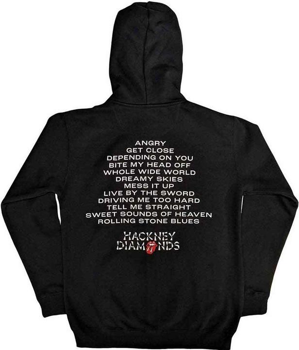 Produktbild The Rolling Stones Hackney Diamonds Hoodie mit durchgehendem Reissverschluss (L)