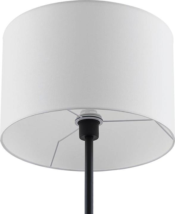 Immagine prodotto Lindby Lampada da terra Aovan con ripiano e USB, nera (E27, E14)