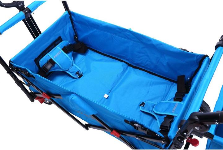 Actual product image Fuxtec FX-CT700 handcart with UV-protected sun canopy and additional push handle TURKIS (FX-