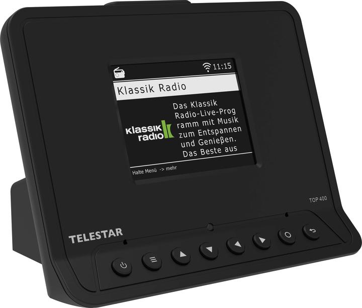 Telestar TOP 400 DAB+ Internetradio-Adapter schwarz (DAB+, Web radio, FM, Wi-Fi, Bluetooth)