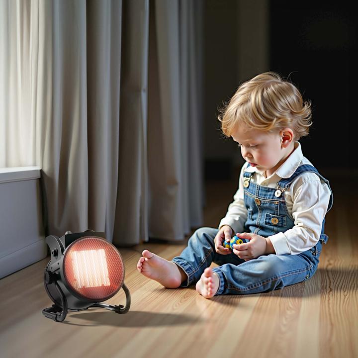 Immagine prodotto Wiltec Keramik Heizstrahler 2kW Heizlüfter Heizgerät Schnellheizer Elektrisch (2000 W)
