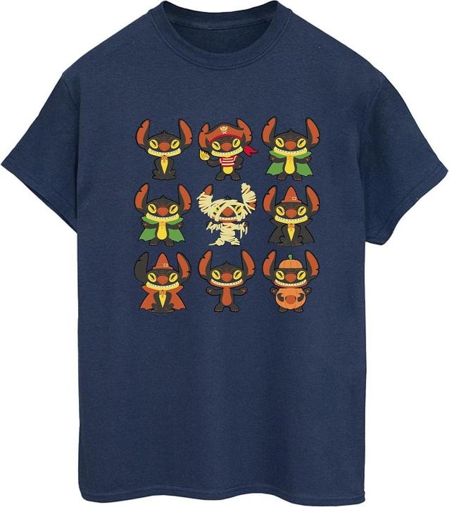 Actual product image Disney Womens/Ladies Lilo & Stitch Halloween Costumes Cotton Boyfriend T-Shirt (3XL)