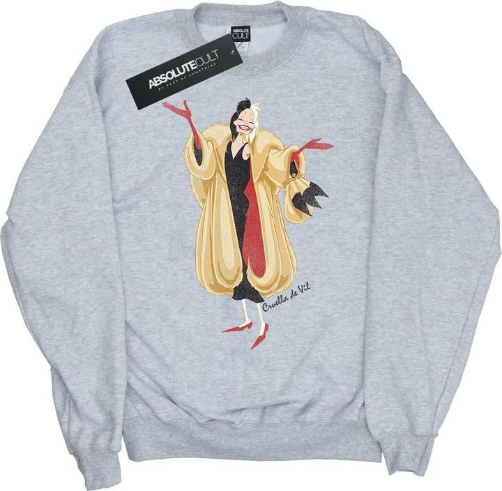 Actual product image Disney Boys 101 Dalmatians Classic Cruella De Vil Sweatshirt (152, 158)