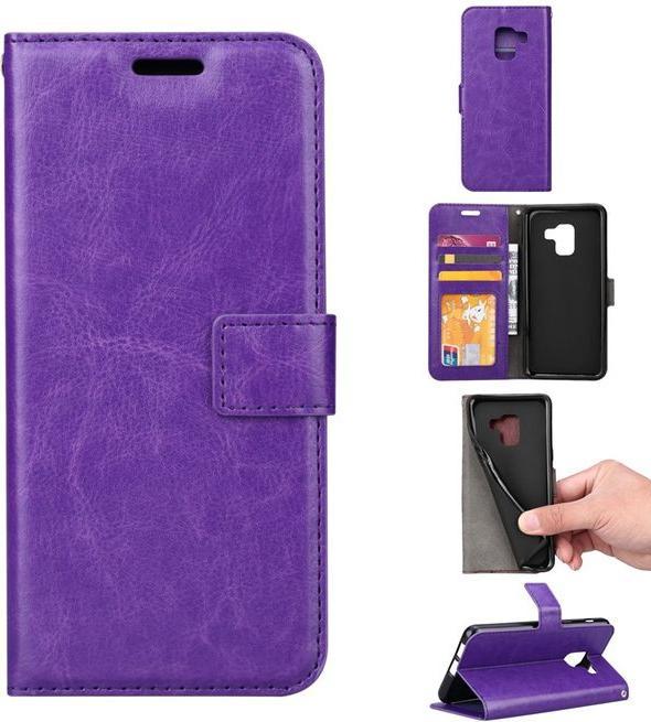 Image du produit MU Classic Couverture en cuir Crazy Horse Bookcover en cuir de cheval fou (Samsung Galaxy A8 (2018))
