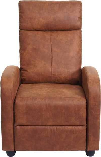 Produktbild Swisshandel24 Fernsehsessel HWC-F76, Relaxsessel Sessel Liegesessel, Liegefunktion verstellbar Stoff/Textil vint