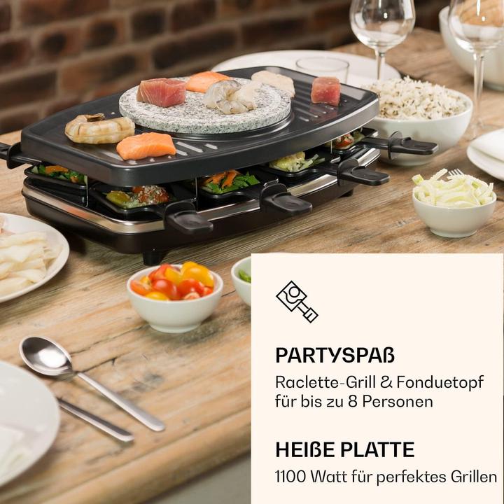 Image du produit Klarstein Entrecôte Raclette, fondue incluse