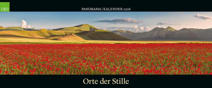 Actual product image Neumann GEO Panorama: Orte der Stille 2026 - Panorama-Kalender - Wand-Kalender - Gross-Formate - 120x5 (Hardcover, German)