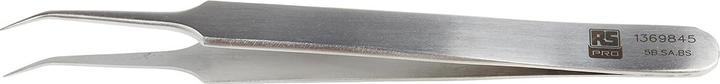 Produktbild Rs Pro Edelstahl Pinzette Säurebeständig, Spitze Gebogen, Fein, 110 mm