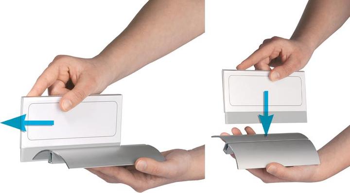 Actual product image Durable Table nameplate, acrylic with aluminium base