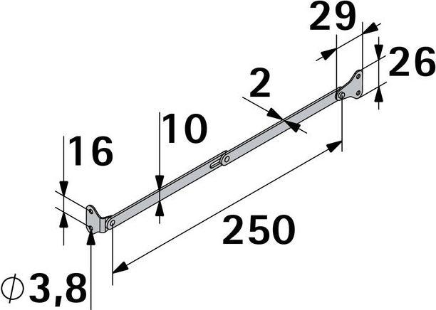 Produktbild Hettich Klappenhalter ohne Arretierung, 2 Stck