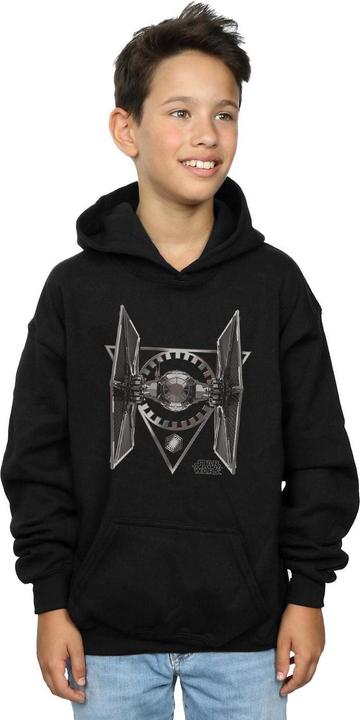 Actual product image Star Wars Boys The Last Jedi TIE Fighter Hoodie (116)