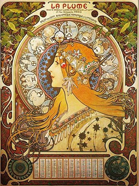 Image du produit D-Toys Puzzle 1000 Alfons Mucha, Zodiak (1000 pièces)