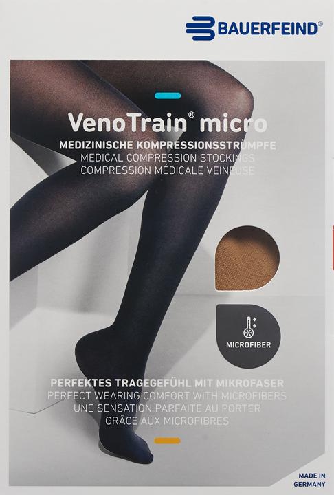 Immagine prodotto Veno Train MICRO A-G KKL2 M plus/long geschlossene Fussspitze caramel Haftband Noppen (M)