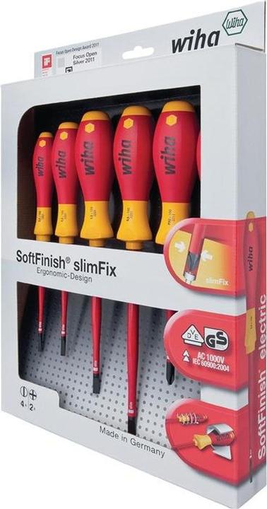 Produktbild Wiha SoftFinish electric slimFix (Schlitzschrauben, Pozidriv-Kreuzschlitz (PZ))