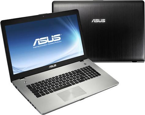 Actual product image ASUS N76VZ, i7 3610QM, 17.3" Full HD, SSD + 750GB, TV (8 GB)