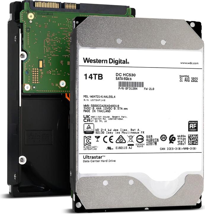 Immagine prodotto WD Ultrastar DC HC530 (14 TB, 3.5", CMR)