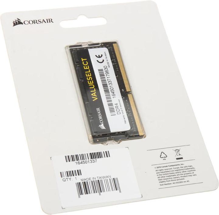 Produktbild Corsair Value Select (1 x 8GB, 2133 MHz, DDR4-RAM, SO-DIMM)