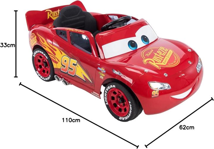 Actual product image ‎Huffy Huffy Cars Lightning McQueen Car 6v, Red (6 V)