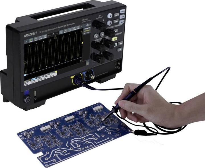 Image du produit Voltcraft DOV1002 Digital-Oszilloskop 100 MHz 2-Kanal 1.25 GSa/s 50 Mpts 12 Bit (CAT II)