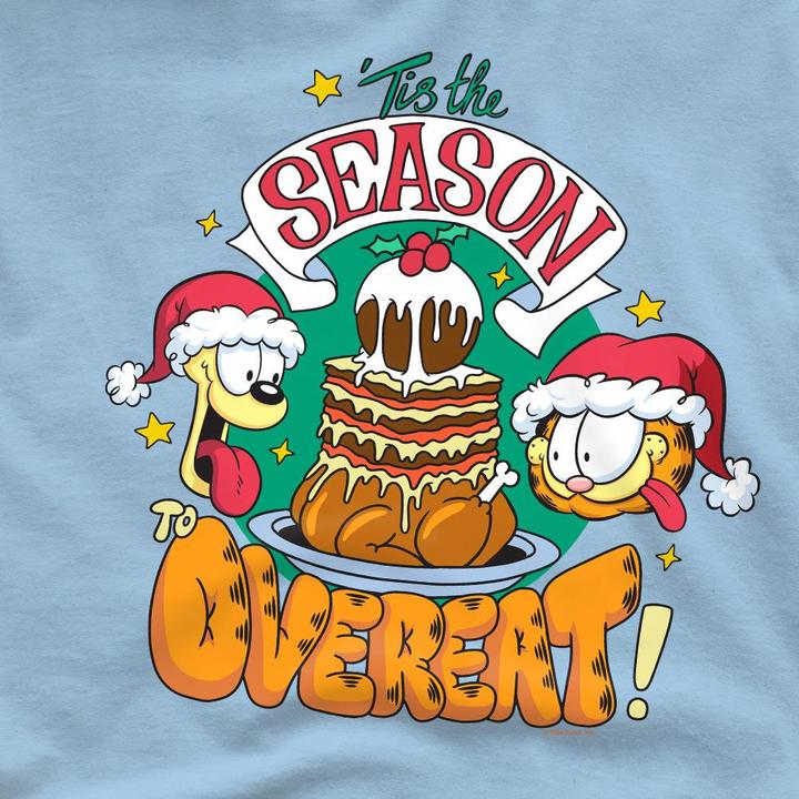 Produktbild Garfield Tis The Season To Overeat TShirt weihnachtliches Design (L)