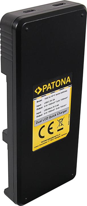 Produktbild Patona NP-F970 Set Ladegerät + 2 Akkus (Kamera Akku Ladegerät, Kamera Akku)