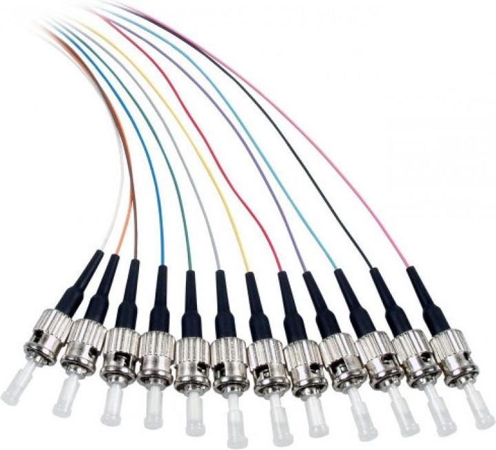 Actual product image EFB Elektronik O3304.2 2m ST No Multi-colour fibre optic cable (CAT8.1, 2 m)
