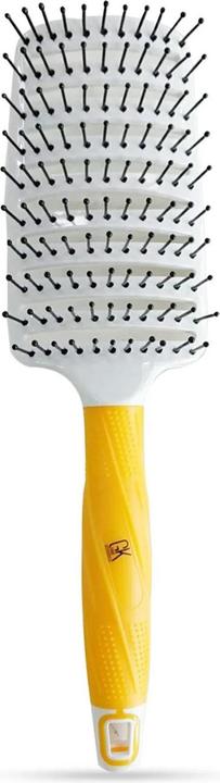 Gk Hair Global Keratin Vent Brush 3 Inches for Hair Styling Detangling Blow Drying Curved Vented Lon
