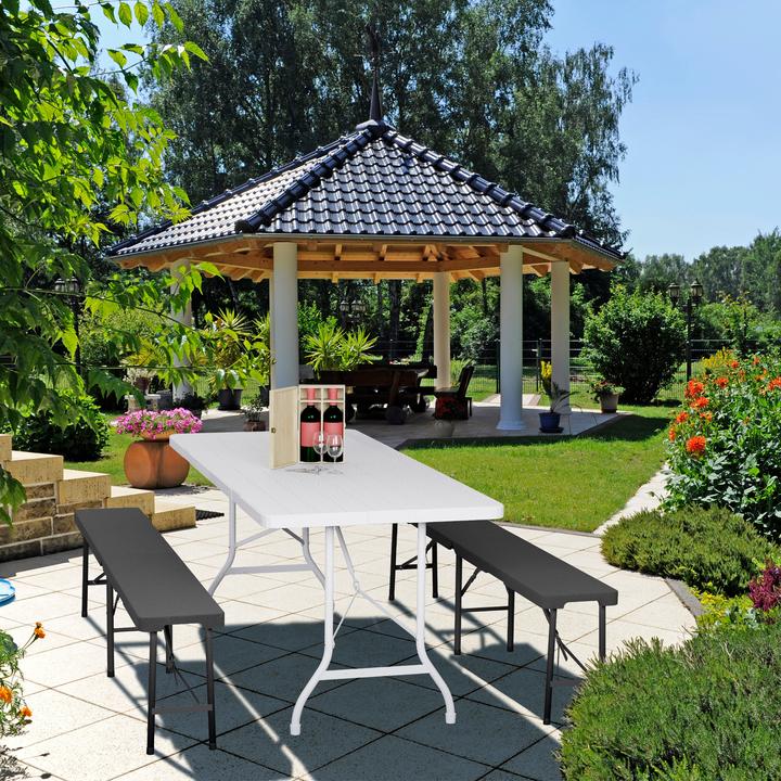 Actual product image Relaxdays 2x beer bench
