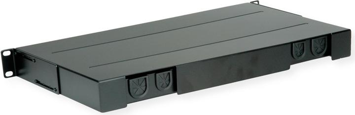 Actual product image Roline 48.30cm (19") FO chassis empty, 1 U, 12x SC-Simplex or LC-Duplex, black
