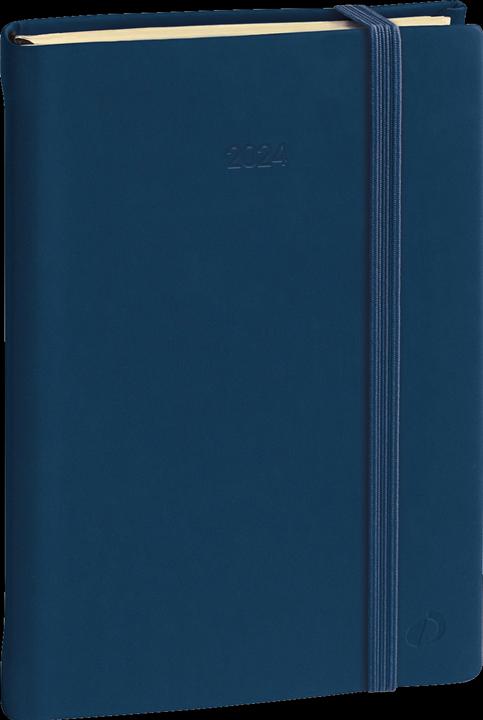 Produktbild Quo Vadis Pre Prestige MS Silk 2022 QV287376 dunkelblau, 1W/2S,21X27cm (A6, Englisch)