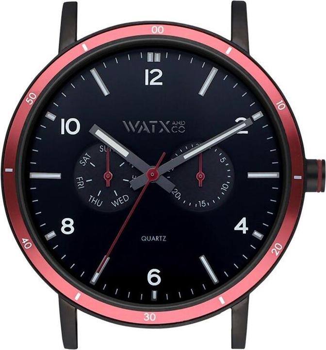 Watx & Colors Unisex-Uhr WXCA2719 Schwarz (Ø 44 mm) (Chronograph, 44 mm)