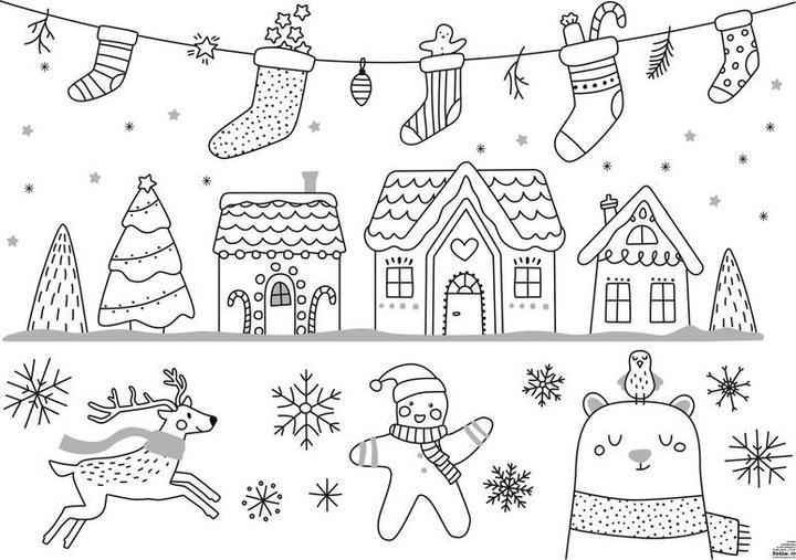 Actual product image Folia Window Pictures Templates For Cold Season
