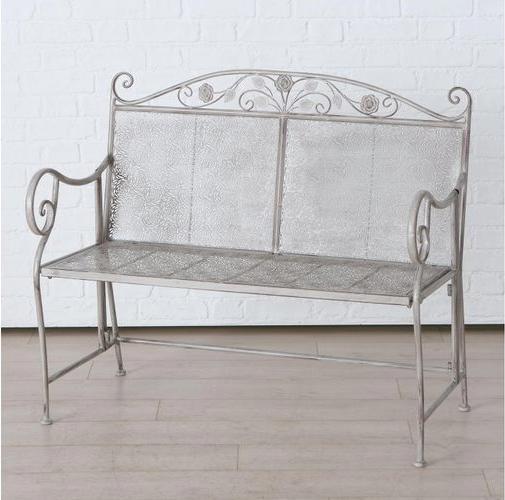Actual product image Boltze Home Garden bench Flores 105 x 92 cm, Beige
